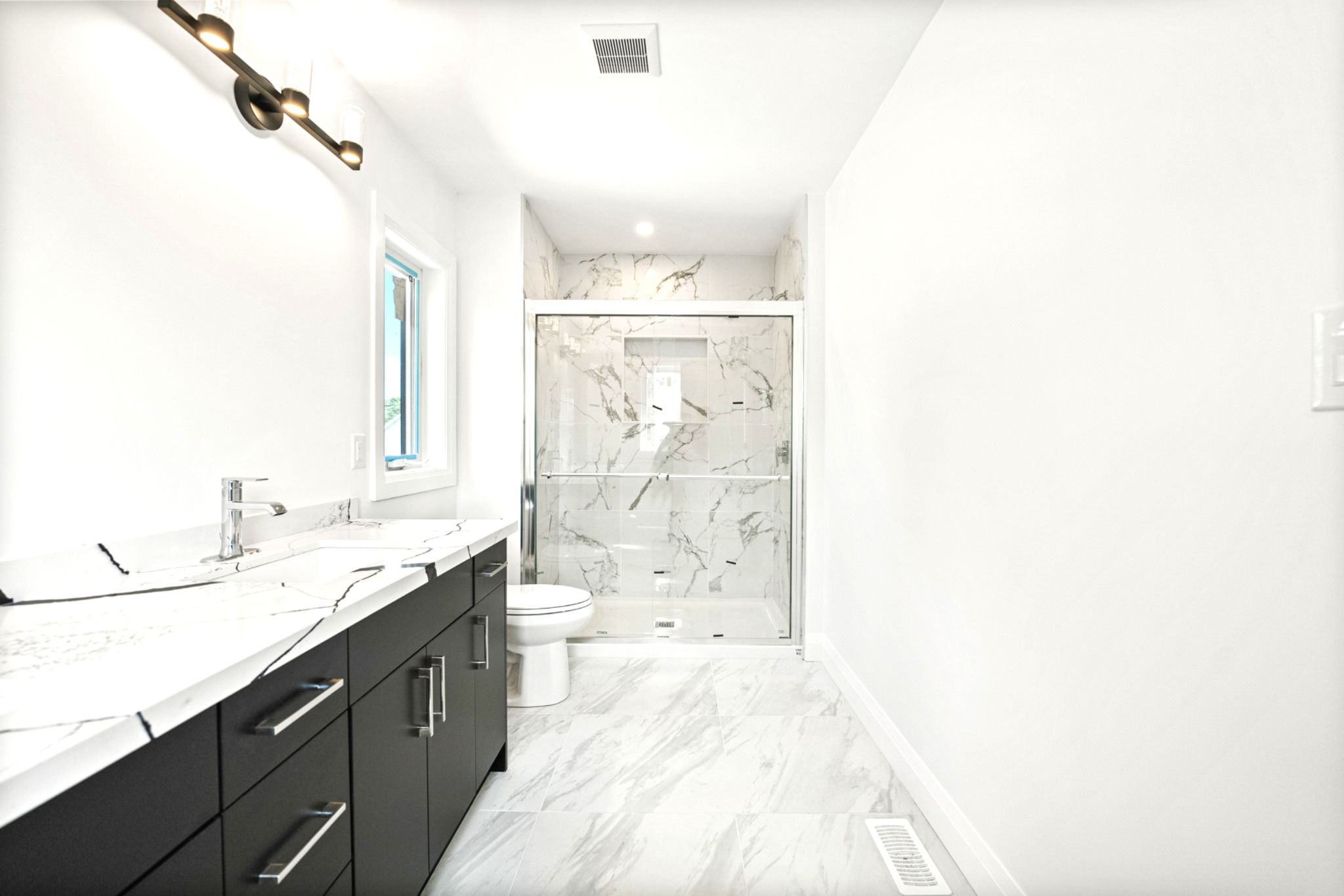 Western Hill master bathroom custom home